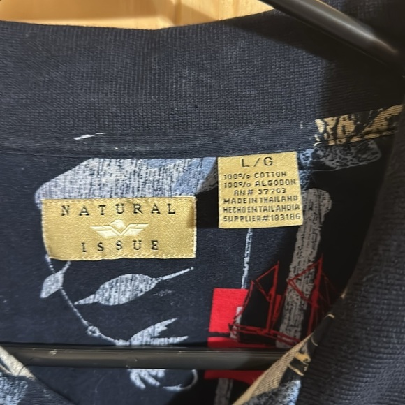 Natural Issue Nautical Print Polo Shirt - Picture 2 of 5